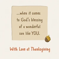 You Make It Easy to Be Thankful Religious Thanksgiving Card for Son for only USD 2.99 | Hallmark