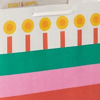 9.6" Bold Striped Cake Medium Birthday Gift Bag for only USD 3.99 | Hallmark