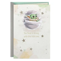 Star Wars: The Mandalorian™ Grogu™ The Force Is Strong With This Little One New Baby Card for only USD 6.59 | Hallmark