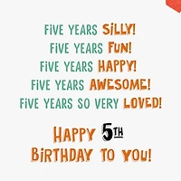 Five Years Loved 5th Birthday Card for only USD 2.99 | Hallmark