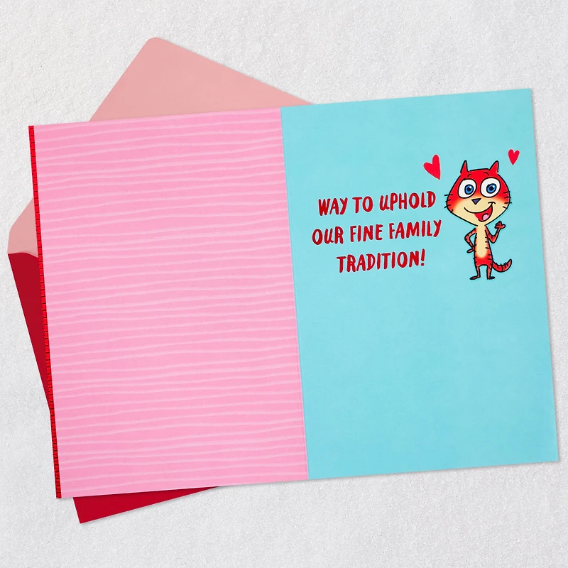 A Fine Family Tradition Funny Valentine's Day Card for Grandson for only USD 3.59 | Hallmark