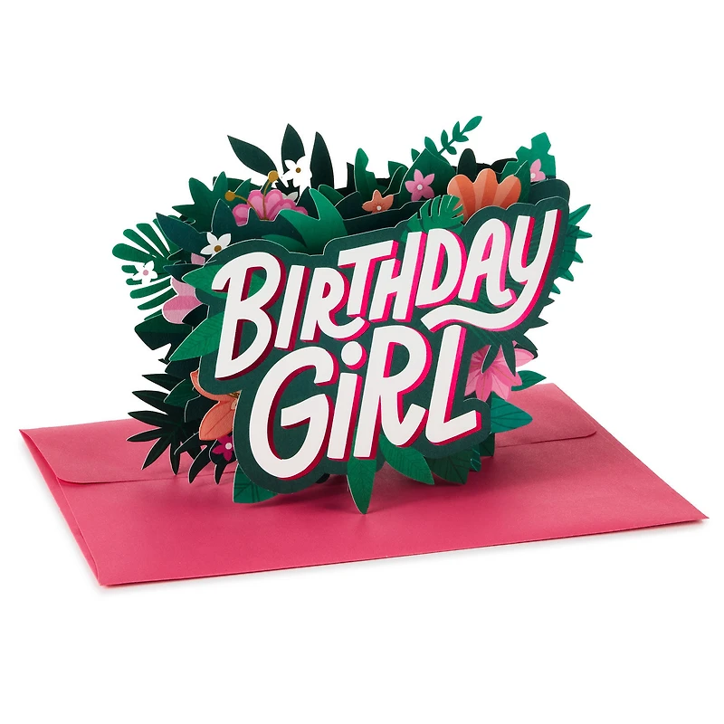 Tropical Flowers 3D Pop-Up Birthday Card for Her for only USD 7.99 | Hallmark