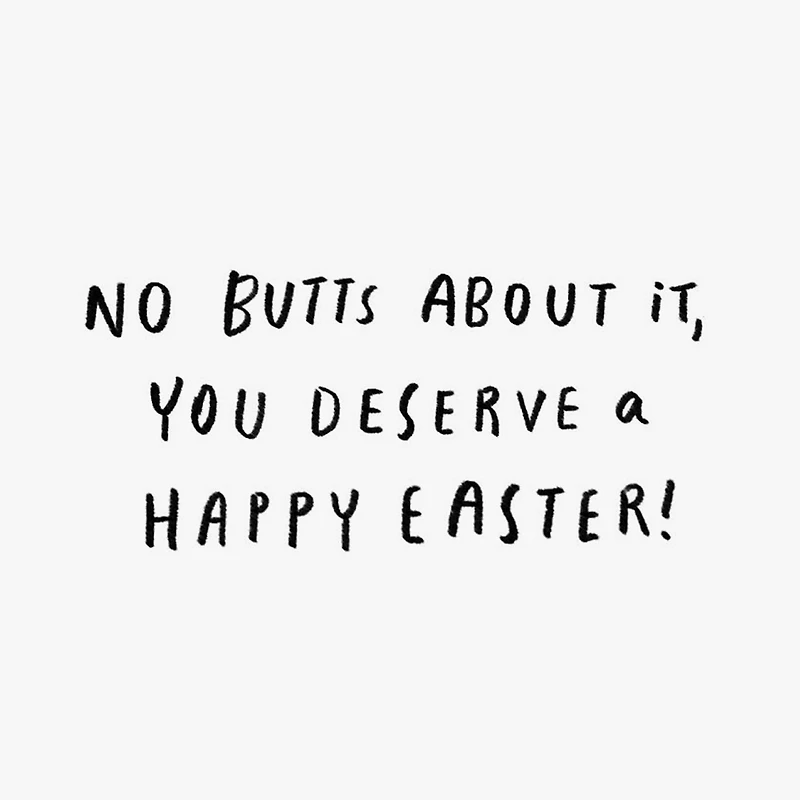 Chicken and Bunny No Butts About It Funny Easter Card for only USD 3.99 | Hallmark