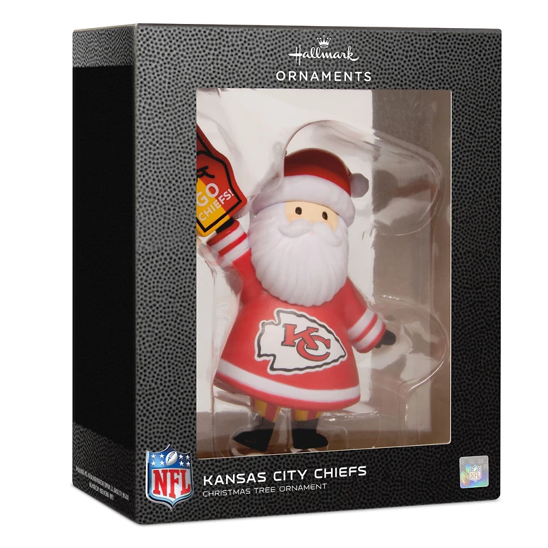 NFL Kansas City Chiefs Santa Fan Hallmark Ornament for only USD 12.99 | Hallmark
