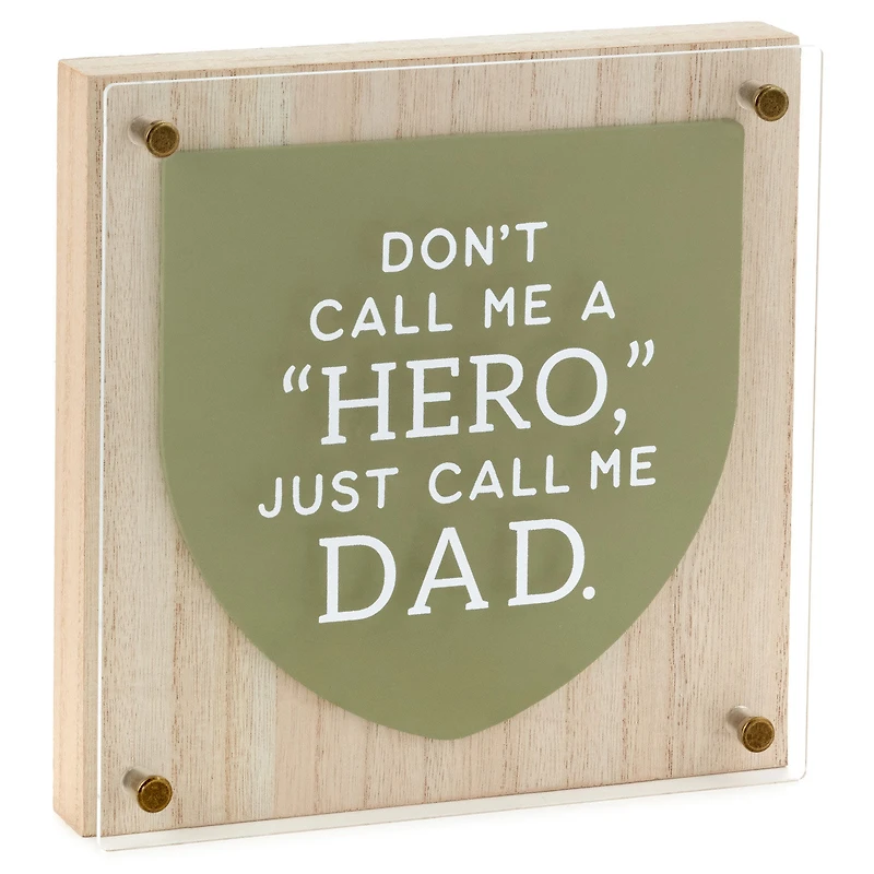 Hero Dad Layered Square Quote Sign, 8x8 for only USD 28.99 | Hallmark