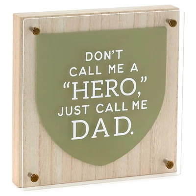 Hero Dad Layered Square Quote Sign, 8x8 for only USD 28.99 | Hallmark