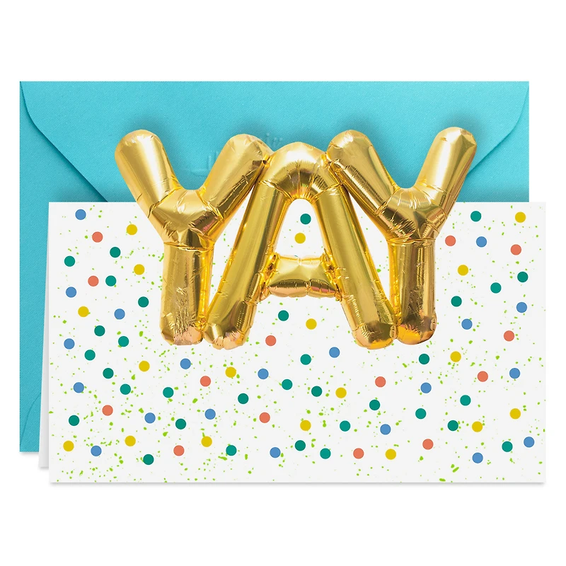 Yay Gold Balloons Blank Notes, Pack of 10 for only USD 10.49 | Hallmark