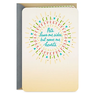 Pets Never Leave Our Hearts Sympathy Card for only USD 2.99 | Hallmark