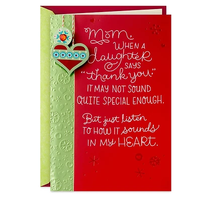 Love, Gratitude and Pride Christmas Card for Mom From Daughter for only USD 6.29 | Hallmark
