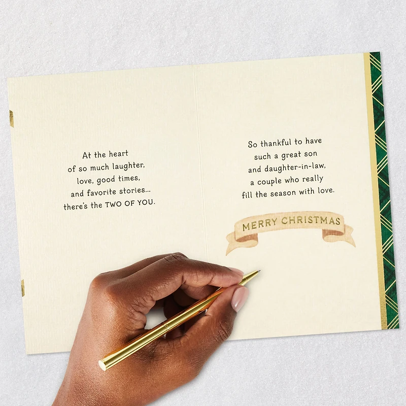 You Mean So Much Christmas Card for Son and Daughter-in-Law for only USD 5.99 | Hallmark