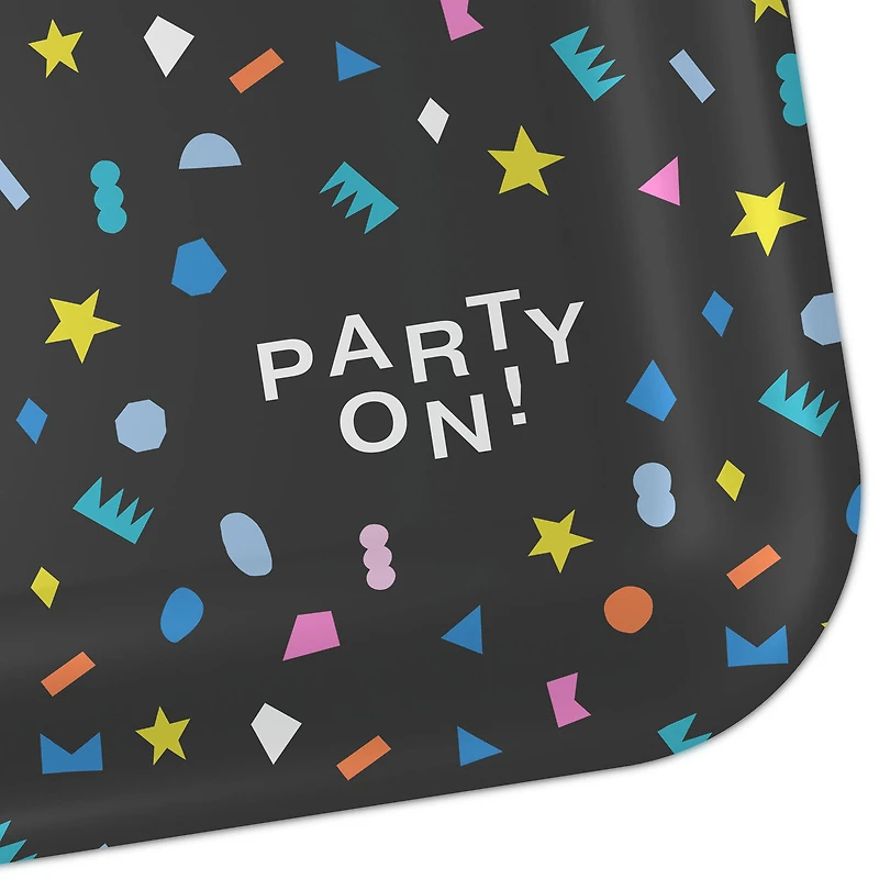 "Party On!" Geometric Shapes Dinner Plates, Pack of 8 for only USD 4.99 | Hallmark