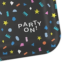 "Party On!" Geometric Shapes Dinner Plates, Pack of 8 for only USD 4.99 | Hallmark