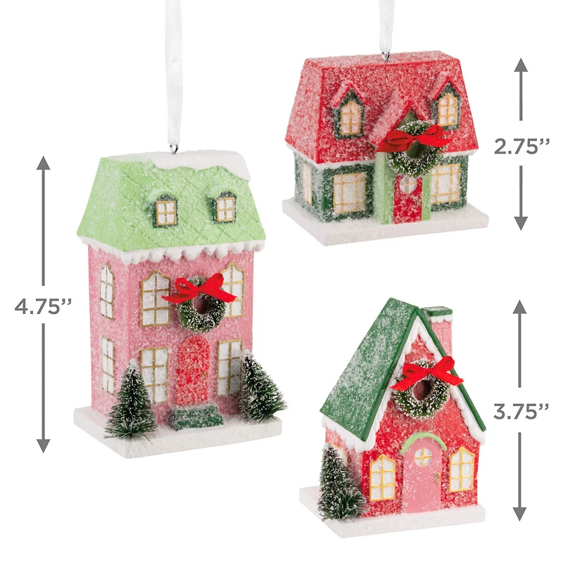 Festive Houses Hallmark Ornaments, Set of 3 for only USD 45.99 | Hallmark
