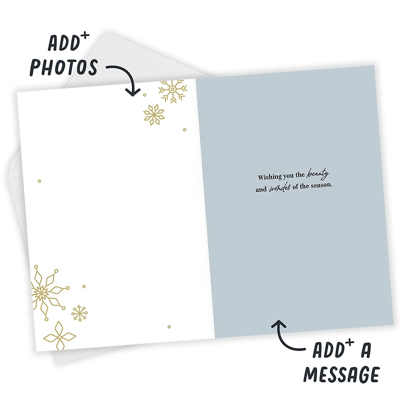 Elegant Snowflakes Custom Holiday Card for only USD 4.99 | Hallmark