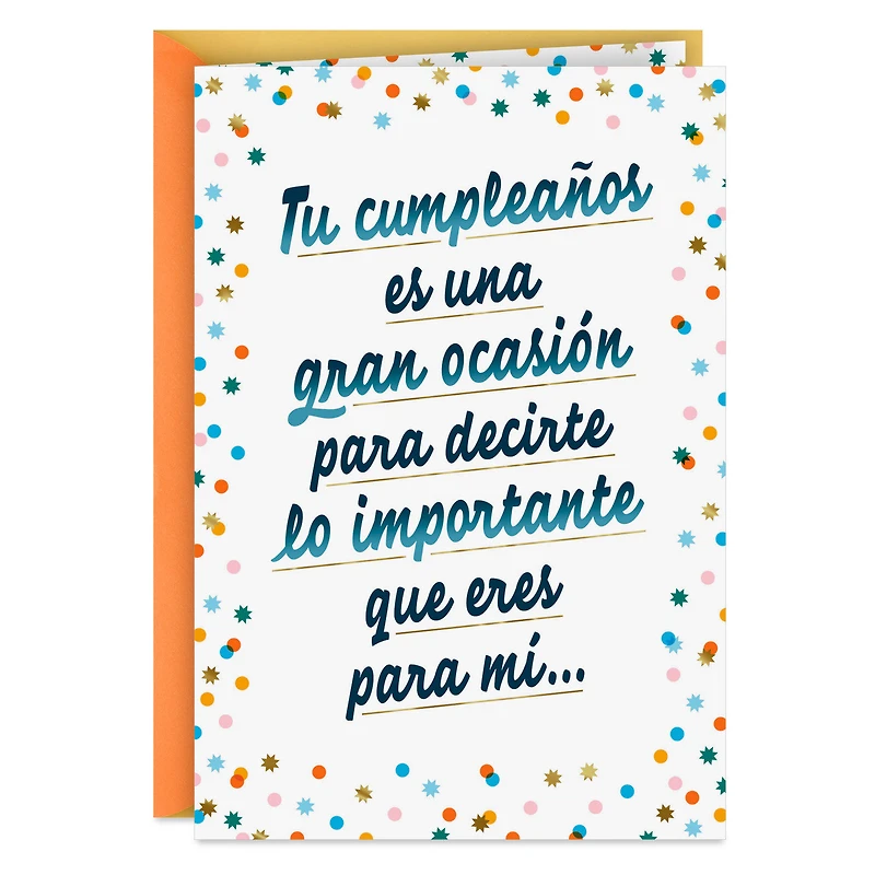 You're Worth Celebrating Spanish-Language Birthday Card for only USD 3.99 | Hallmark