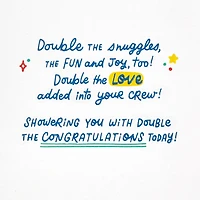 Double the Happiness Baby Shower Card for Twins for only USD 4.59 | Hallmark