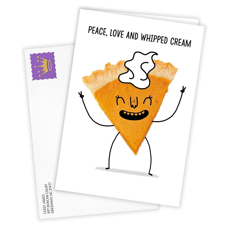 Fun Pumpkin Pie Custom Thanksgiving Card for only USD 4.99 | Hallmark