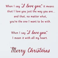 I Love You With All My Heart Romantic Christmas Card for only USD 7.59 | Hallmark