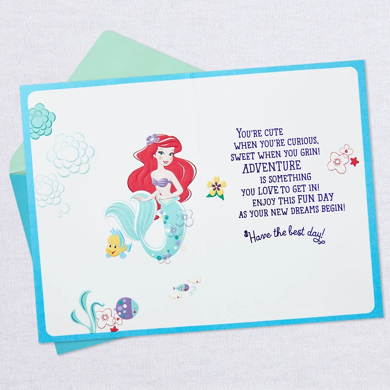 Disney The Little Mermaid Dreams Begin Today Birthday Card for Her for only USD 4.59 | Hallmark