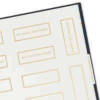 Gold on Navy Linen Customizable Guest Book for only USD 26.99 | Hallmark