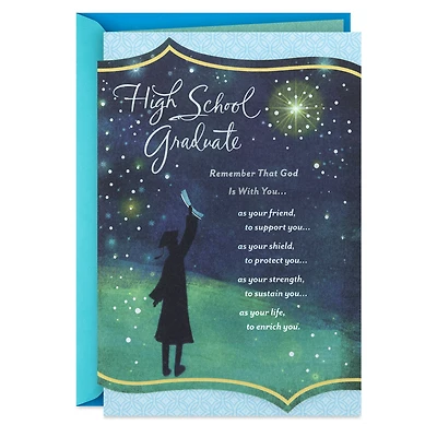 God Is With You Religious High School Graduation Card for only USD 4.99 | Hallmark