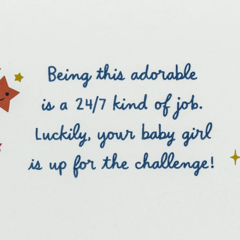 Cutie on Duty New Baby Girl Card for only USD 5.99 | Hallmark