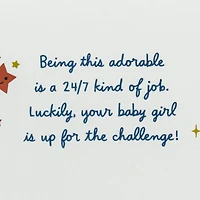 Cutie on Duty New Baby Girl Card for only USD 5.99 | Hallmark