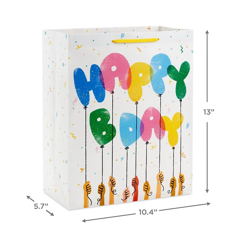 13" Playful Balloons Large Birthday Gift Bag for only USD 4.49 | Hallmark