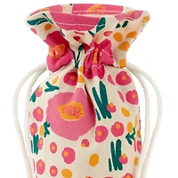 14" Pink Floral Fabric Wine Gift Bag for only USD 6.99 | Hallmark