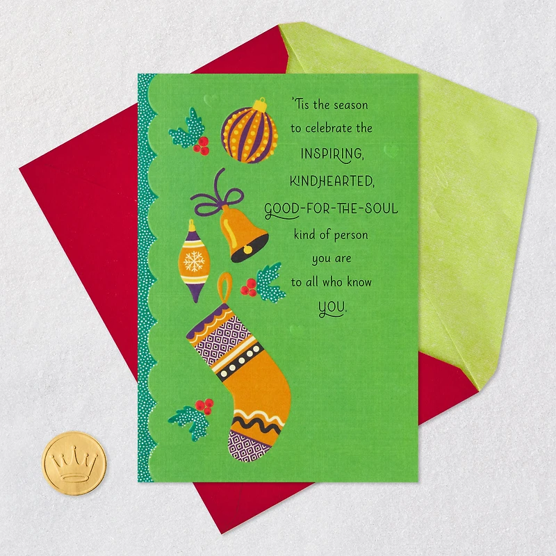 You're a Good-for-the-Soul Kind of Person Christmas Card for only USD 4.99 | Hallmark