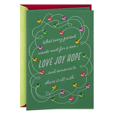 Love, Joy, Hope Christmas Card for Son and Wife for only USD 4.59 | Hallmark