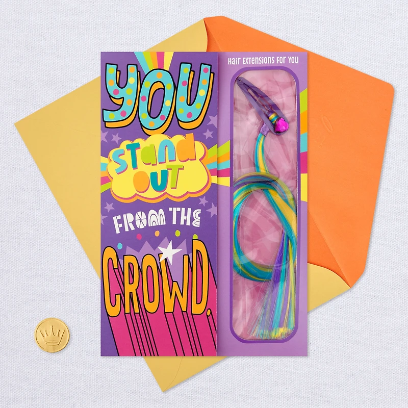 You Stand Out Birthday Card With Hair Clip and Extensions for only USD 7.59 | Hallmark