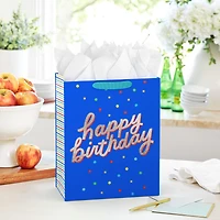 13" Happy Birthday on Blue Large Gift Bag for only USD 5.49 | Hallmark