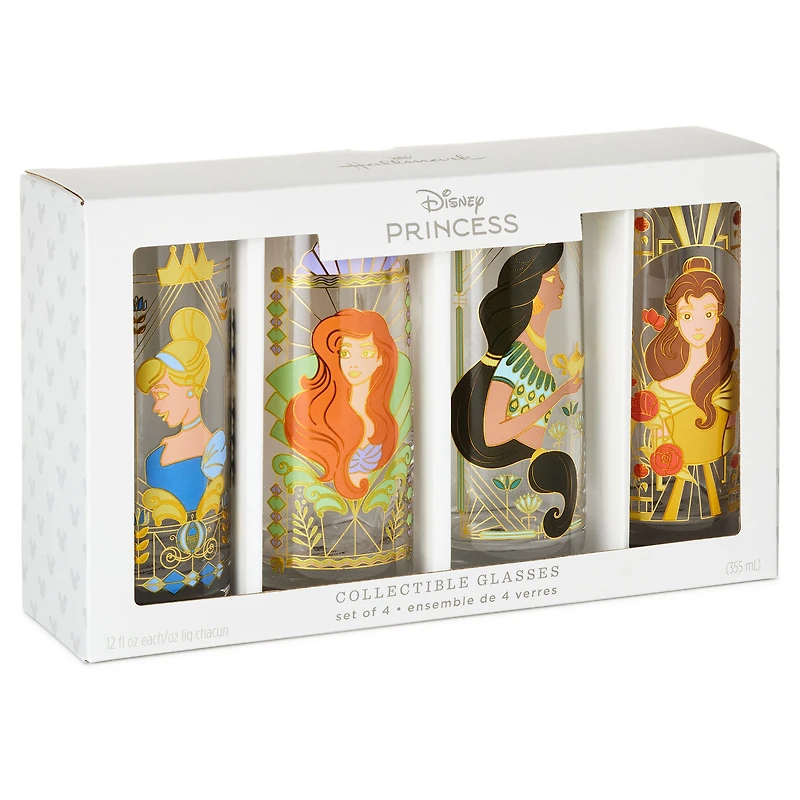 Disney Princess Drinking Glasses, Set of 4 for only USD 39.99 | Hallmark