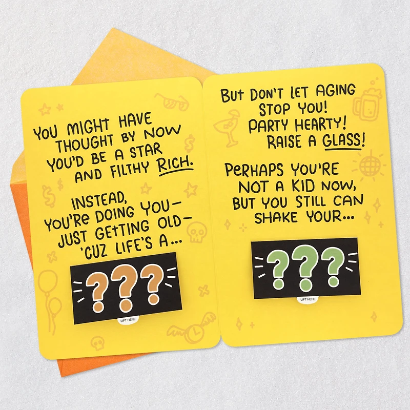 A Poem for Your Birthday Funny Lift-the-Flap Birthday Card for only USD 5.59 | Hallmark