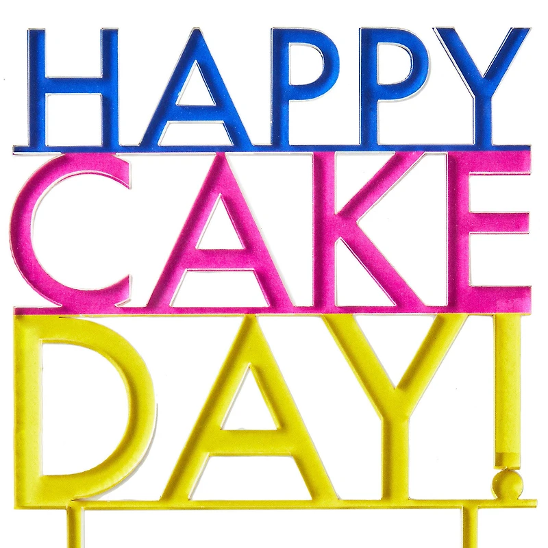 Cake Day Vibrant Lettering Birthday Cake Topper for only USD 5.99 | Hallmark