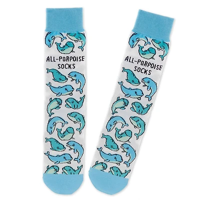 All-Porpoise Novelty Crew Socks for only USD 12.99 | Hallmark