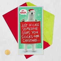 Something Cooler Funny Money Holder Christmas Card for Nephew for only USD 3.99 | Hallmark