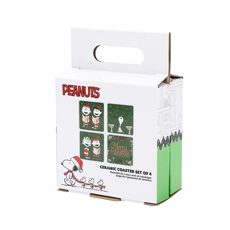 BioWorld Peanuts Gang Holiday Ceramic Coasters, Set of 4 for only USD 19.99 | Hallmark
