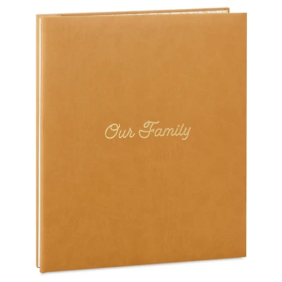 Our Family Gold on Tan Refillable Photo Album for only USD 39.99 | Hallmark