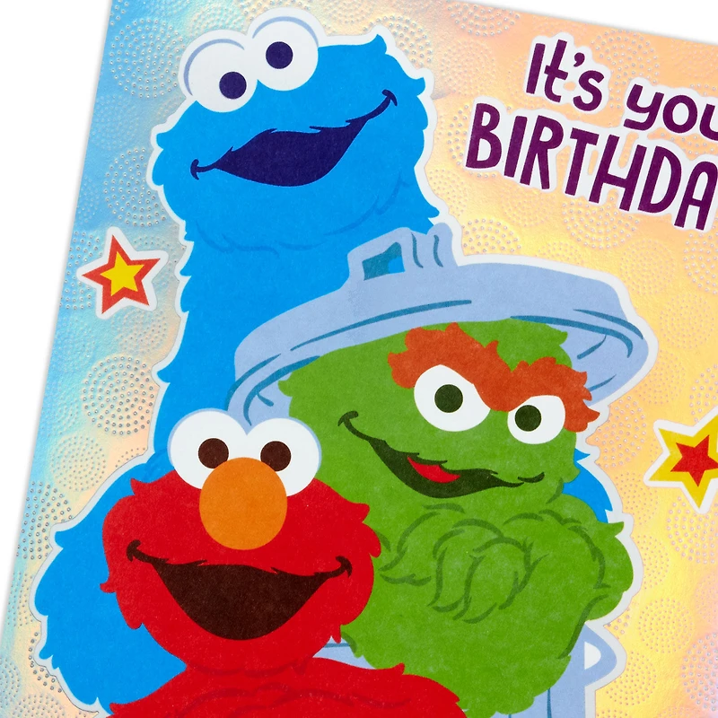 Sesame Street® Extra Happy Pop-Up Birthday Card for Kids for only USD 4.59 | Hallmark