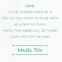 You're Surrounded by Love Bar Mitzvah Card for only USD 5.99 | Hallmark