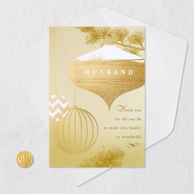 You Make Our Family Wonderful Christmas Card for Husband for only USD 5.99 | Hallmark