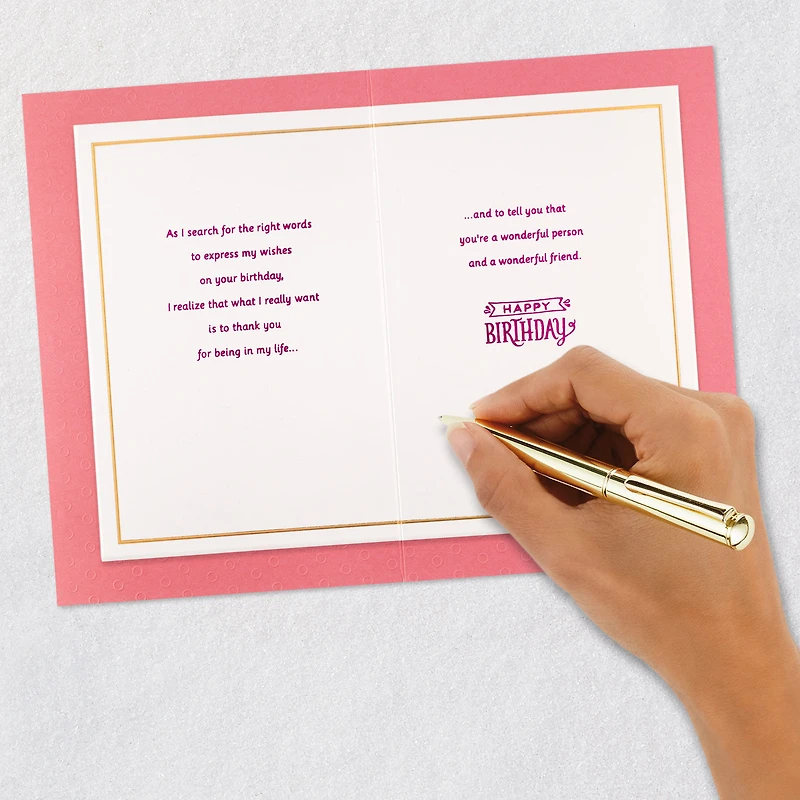Thank You for Being in My Life Birthday Card for Friend for only USD 5.59 | Hallmark