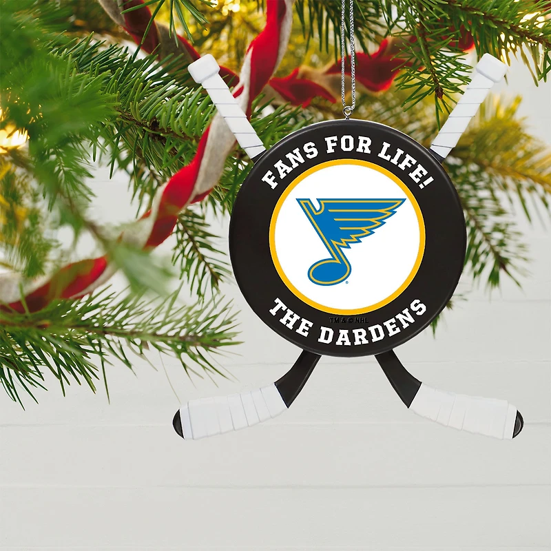 NHL St. Louis Blues® Hockey Personalized Ornament, Custom Text for only USD 24.99 | Hallmark