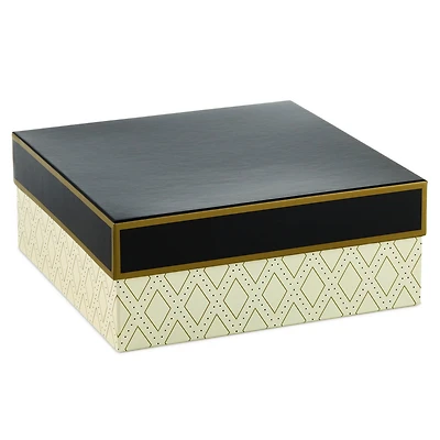 10" Square Gold Diamonds on Cream Gift Box for only USD 10.99 | Hallmark