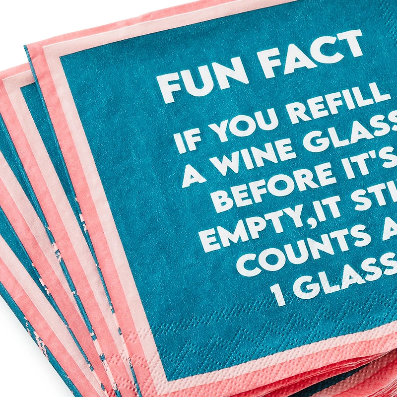 Drinks on Me Refill Wine Funny Party Napkins, Pack of 20 for only USD 5.99 | Hallmark