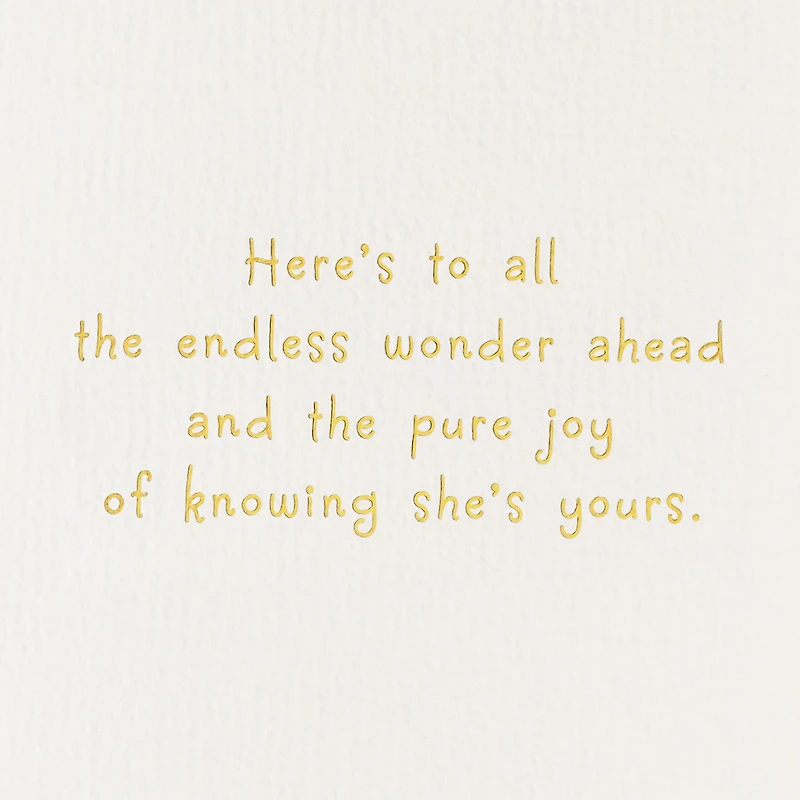 Endless Wonder and Pure Joy New Baby Girl Card for only USD 4.99 | Hallmark