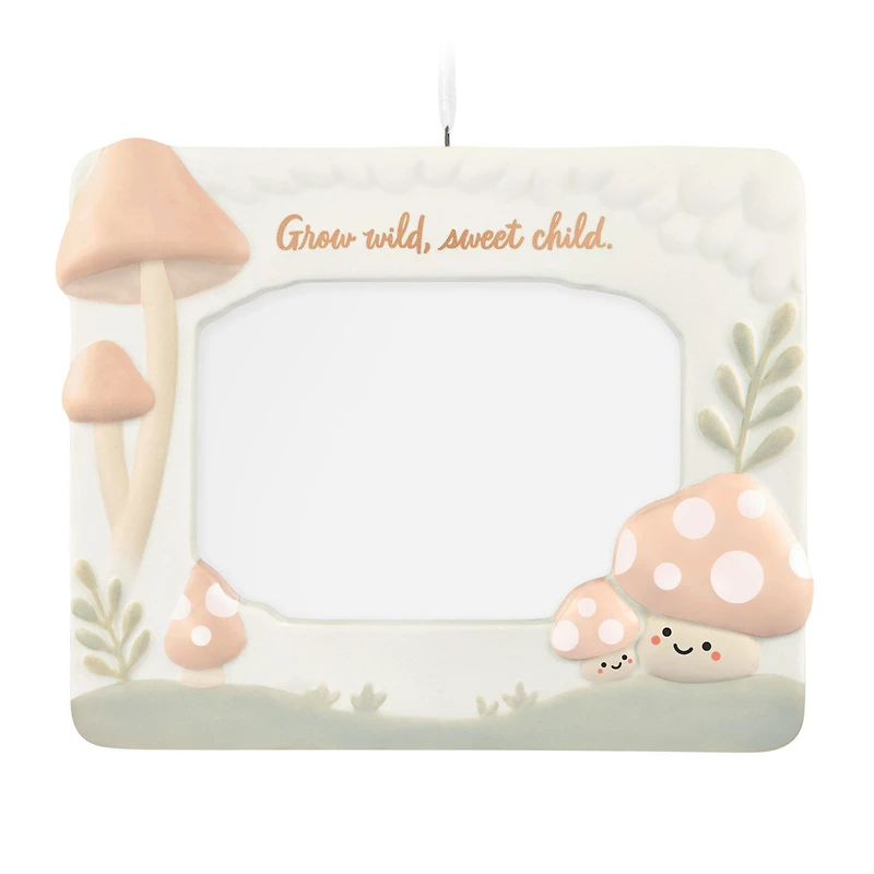 Grow Wild, Sweet Child Porcelain Photo Frame Ornament for only USD 24.99 | Hallmark