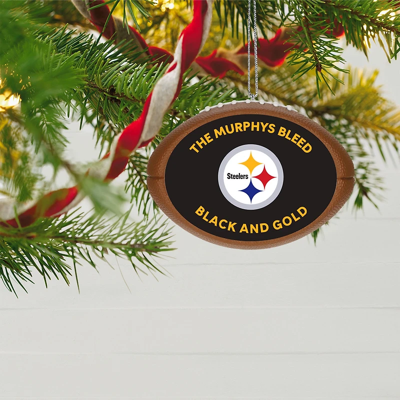NFL Pittsburgh Steelers Football Personalized Ornament, Custom Text for only USD 30.99 | Hallmark